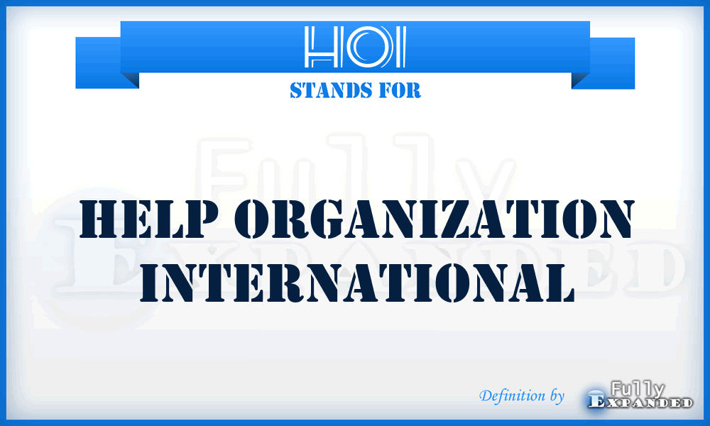 HOI - Help Organization International