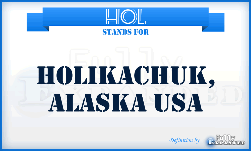 HOL - Holikachuk, Alaska USA