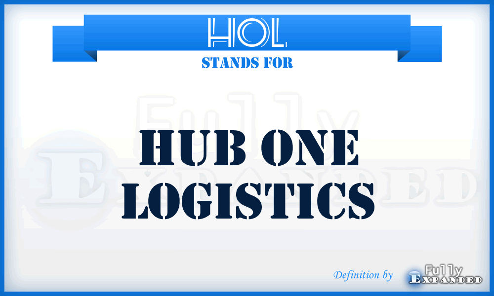 HOL - Hub One Logistics