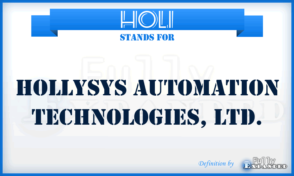 HOLI - Hollysys Automation Technologies, Ltd.