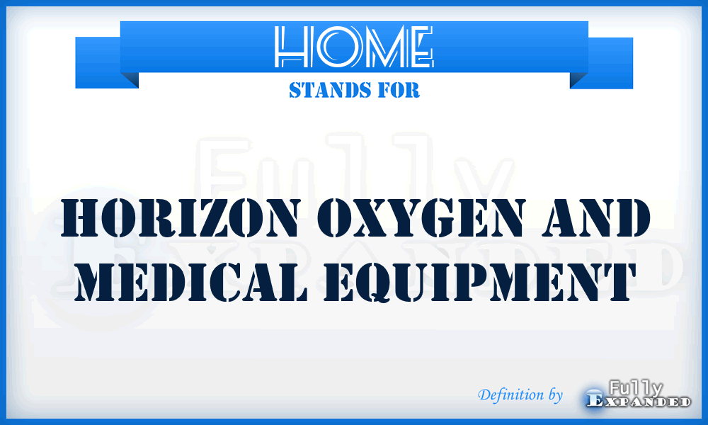 HOME - Horizon Oxygen and Medical Equipment