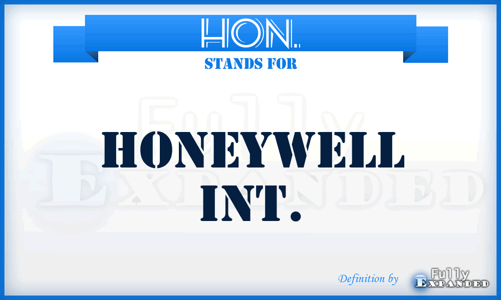 HON. - Honeywell Int.