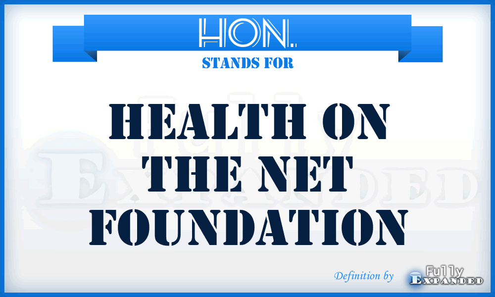 HON. - Health on the Net Foundation