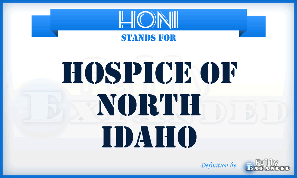HONI - Hospice Of North Idaho