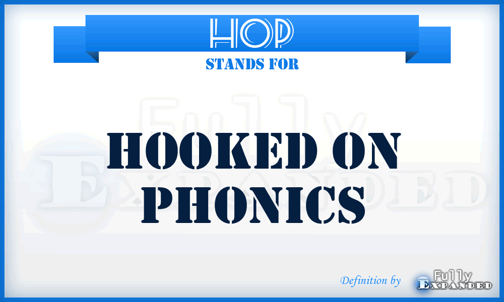 HOP - Hooked On Phonics