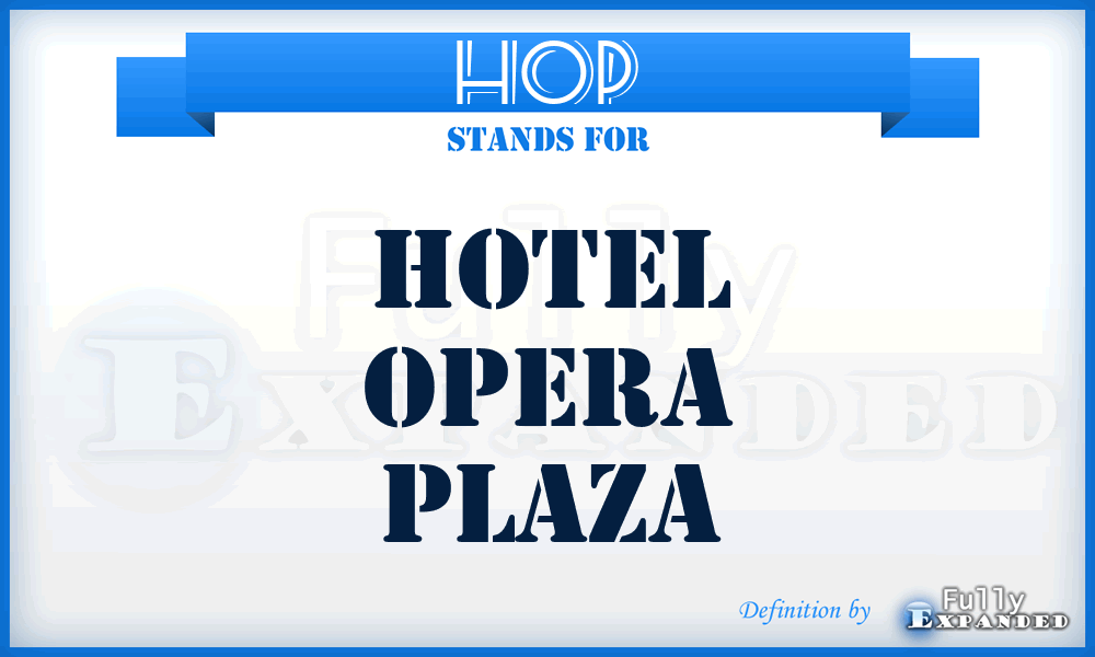 HOP - Hotel Opera Plaza