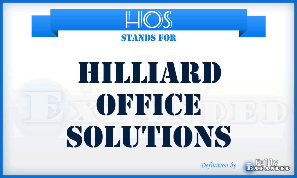 HOS - Hilliard Office Solutions