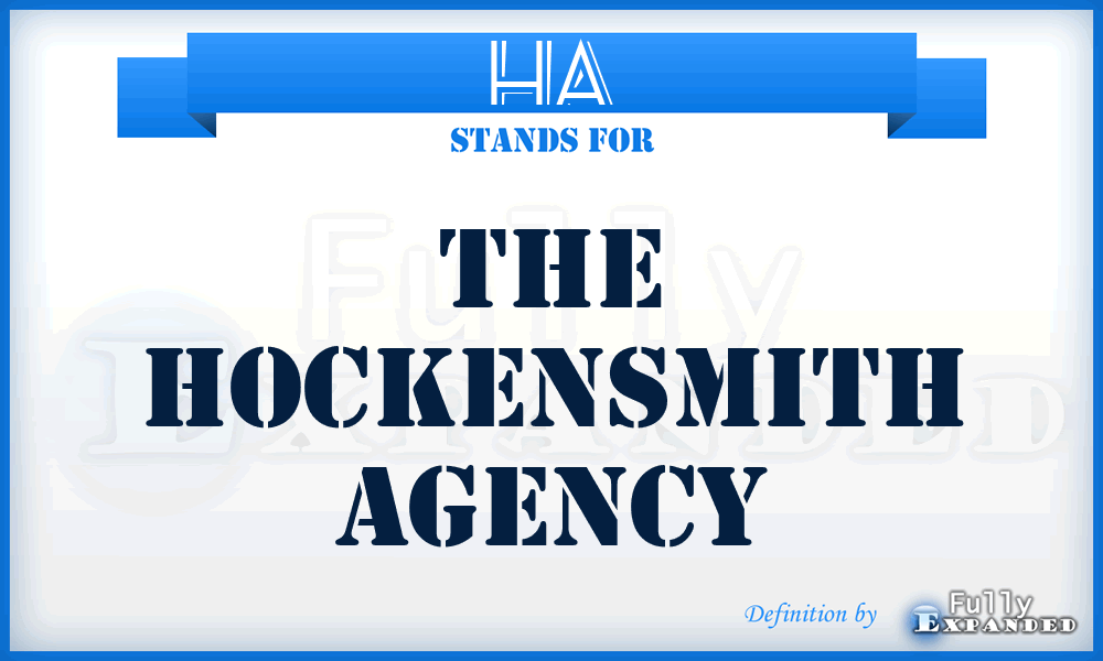 HA - The Hockensmith Agency