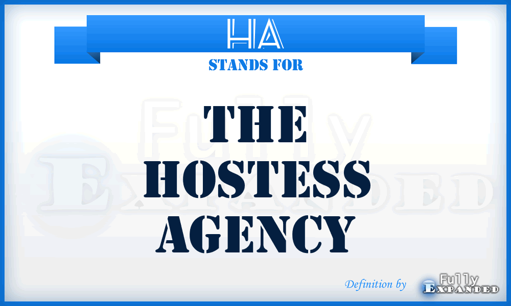 HA - The Hostess Agency