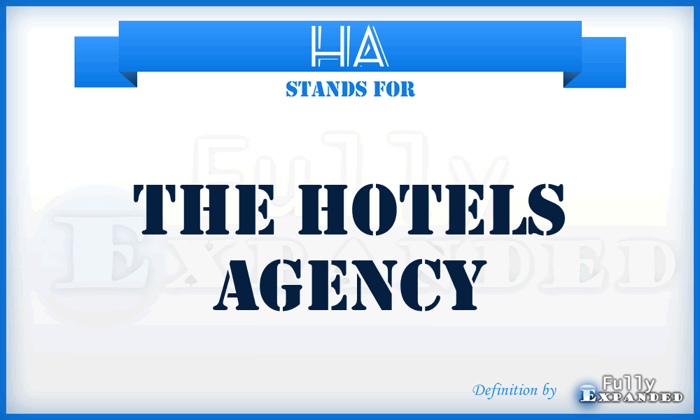 HA - The Hotels Agency
