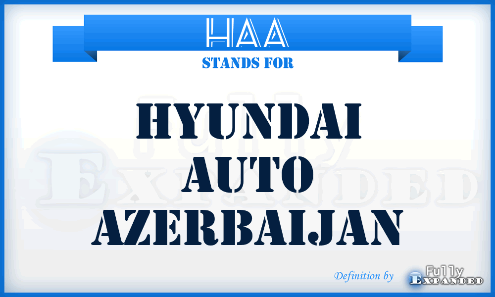 HAA - Hyundai Auto Azerbaijan