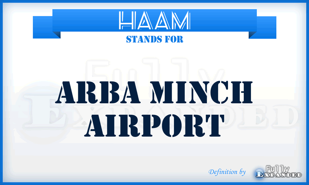 HAAM - Arba Minch airport