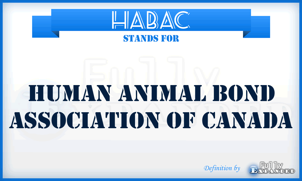 HABAC - Human Animal Bond Association Of Canada