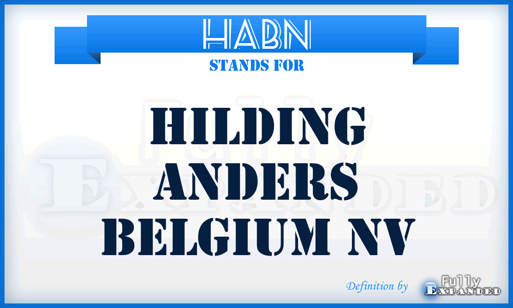 HABN - Hilding Anders Belgium Nv
