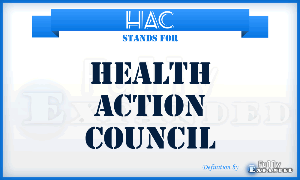 HAC - Health Action Council