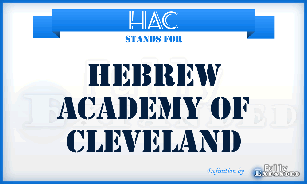 HAC - Hebrew Academy of Cleveland