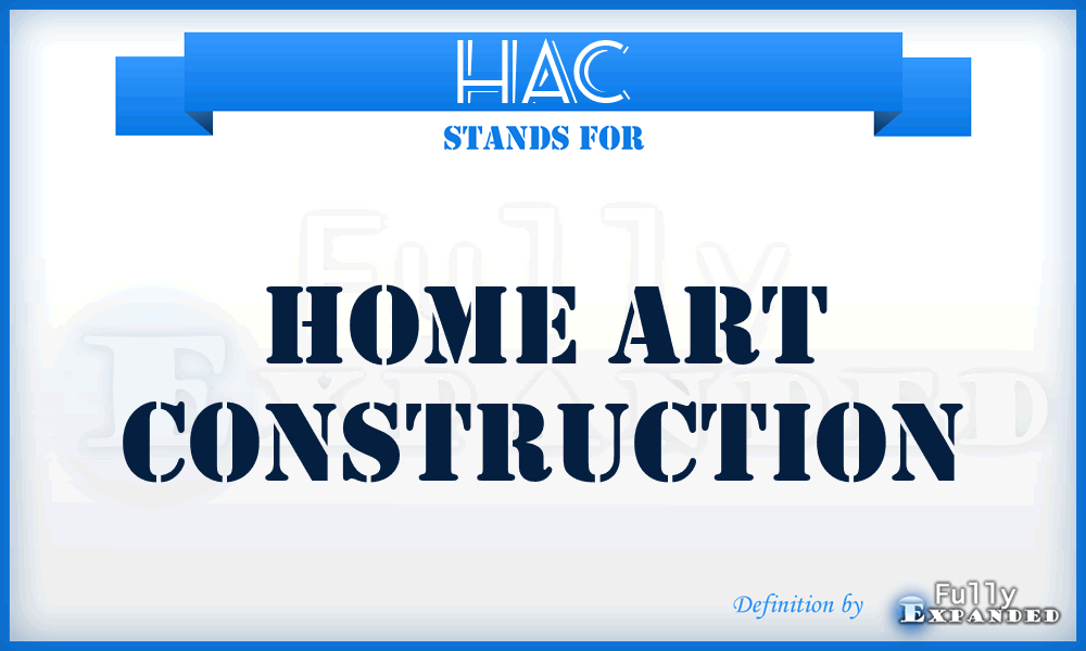 HAC - Home Art Construction