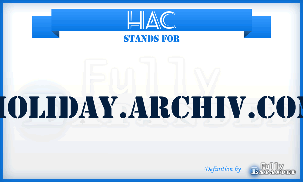 HAC - Holiday.Archiv.Com