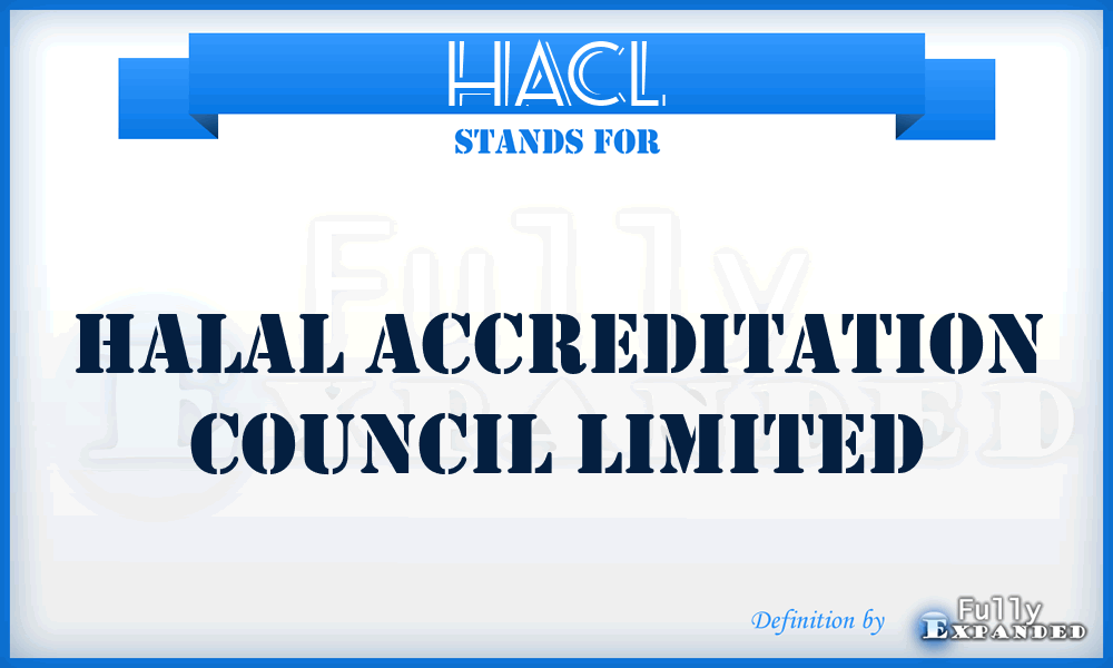 HACL - Halal Accreditation Council Limited