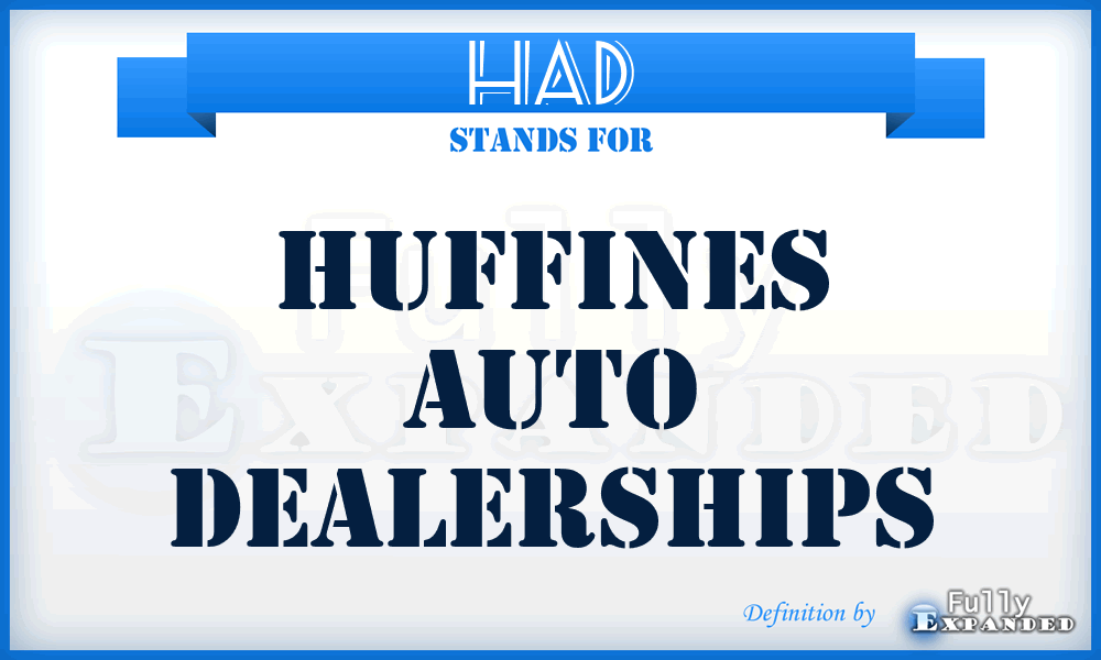 HAD - Huffines Auto Dealerships