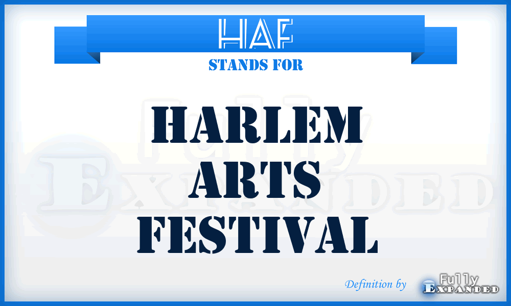 HAF - Harlem Arts Festival
