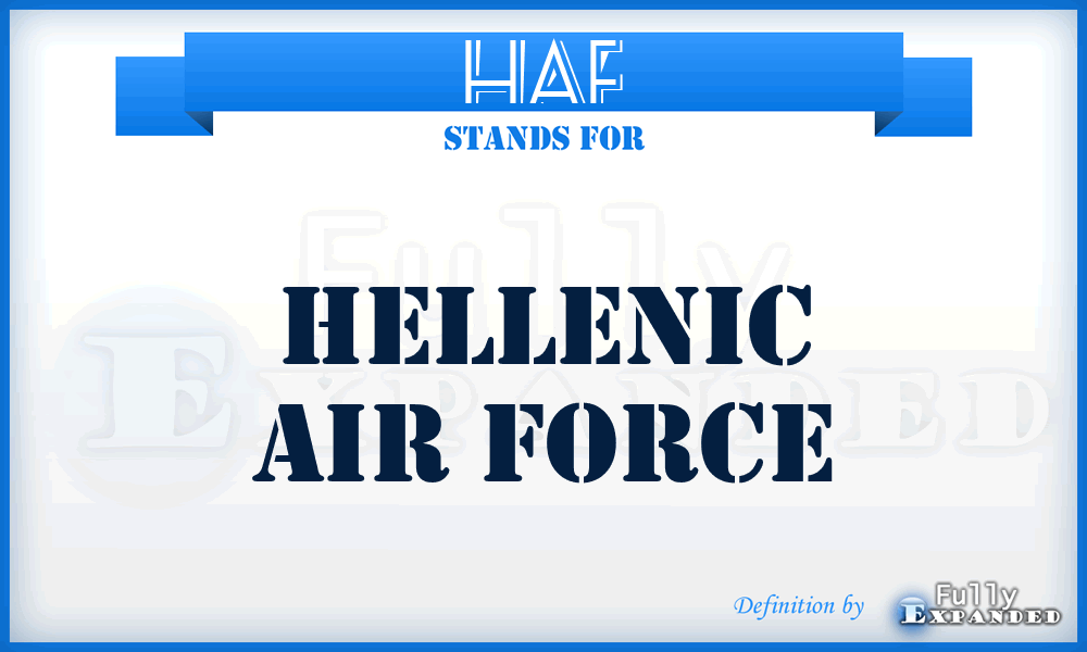 HAF - Hellenic Air Force