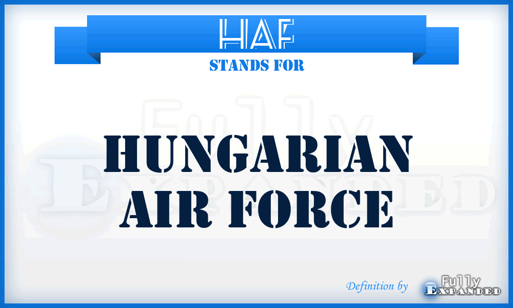 HAF - Hungarian Air Force