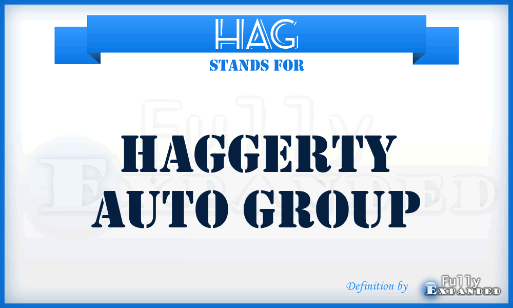 HAG - Haggerty Auto Group