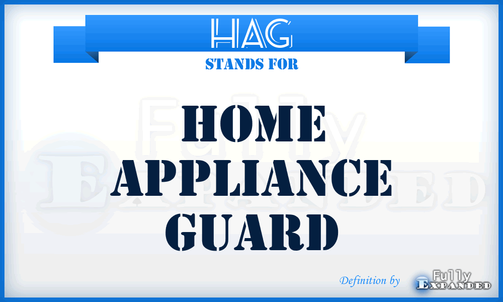 HAG - Home Appliance Guard