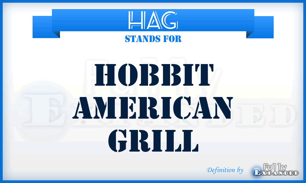 HAG - Hobbit American Grill