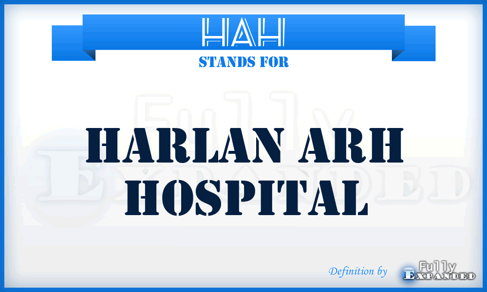 HAH - Harlan Arh Hospital