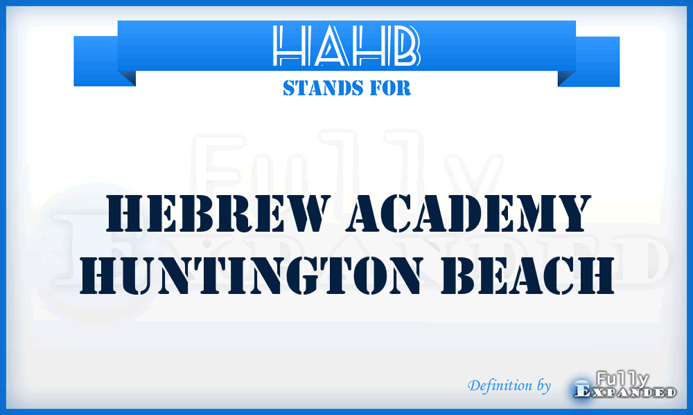 HAHB - Hebrew Academy Huntington Beach