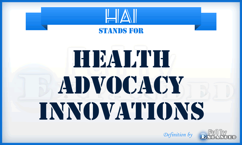 HAI - Health Advocacy Innovations