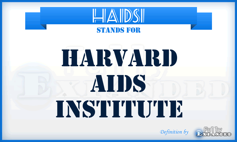 HAIDSI - Harvard AIDS Institute