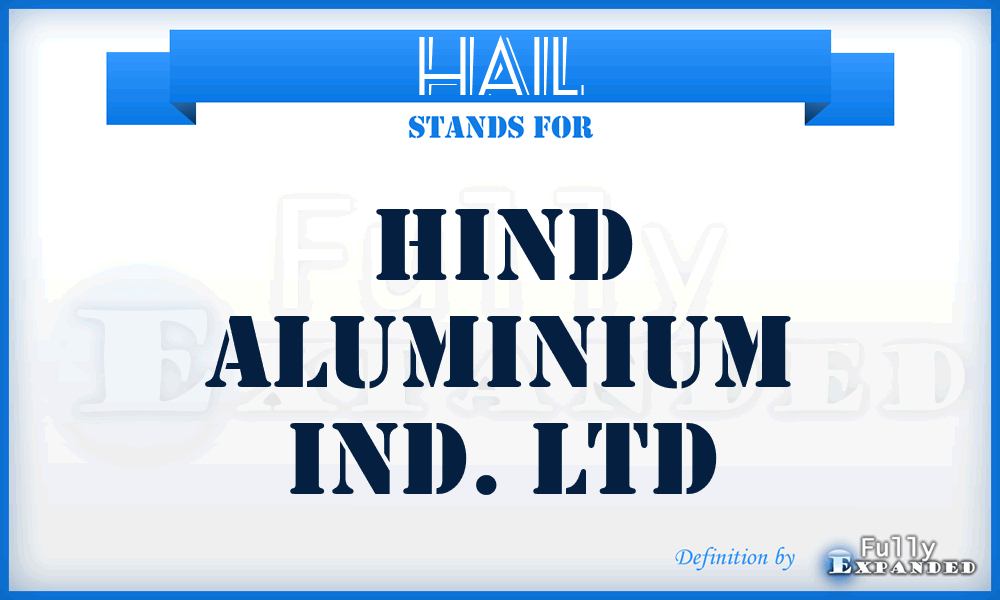 HAIL - Hind Aluminium Ind. Ltd