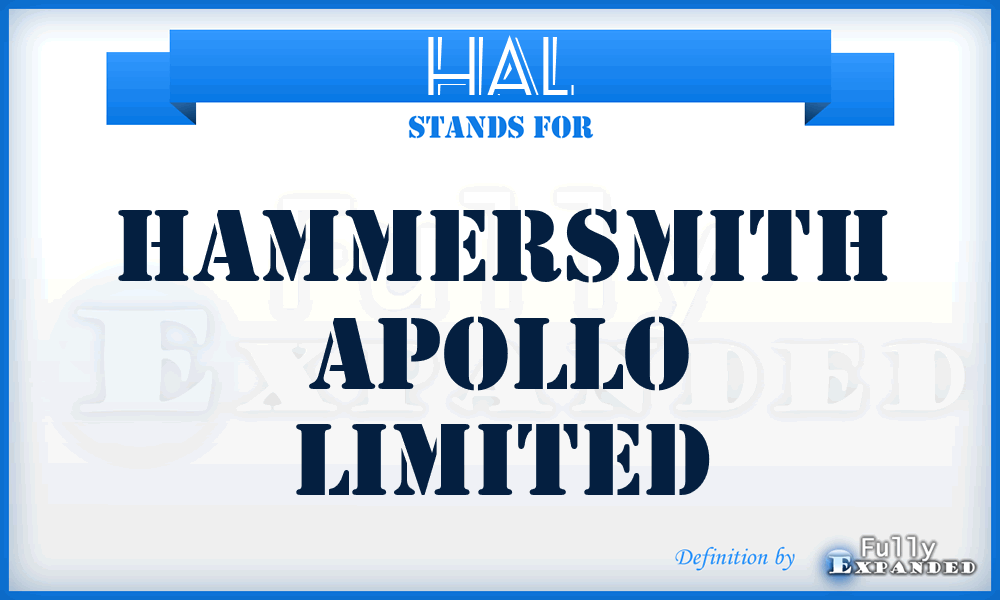 HAL - Hammersmith Apollo Limited