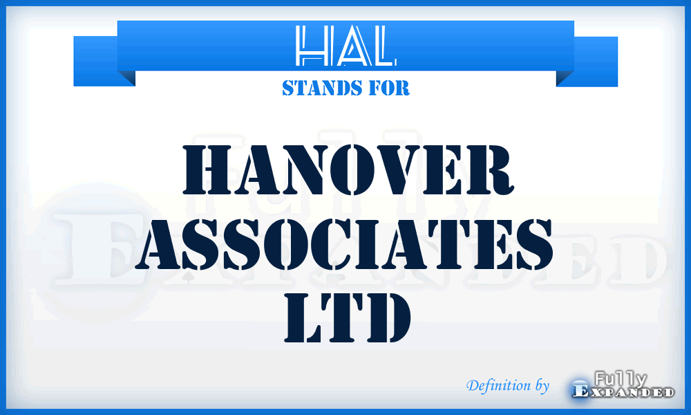 HAL - Hanover Associates Ltd