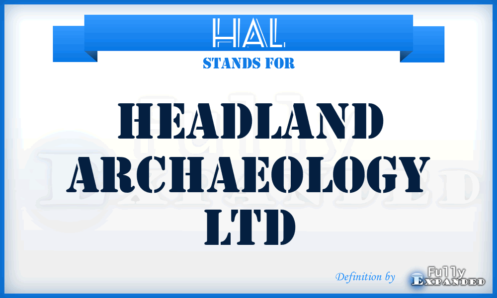 HAL - Headland Archaeology Ltd