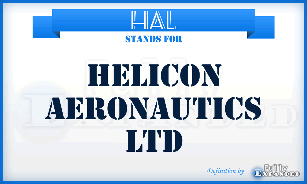 HAL - Helicon Aeronautics Ltd