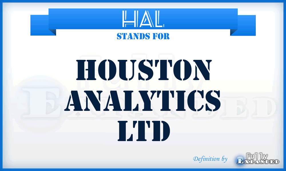 HAL - Houston Analytics Ltd