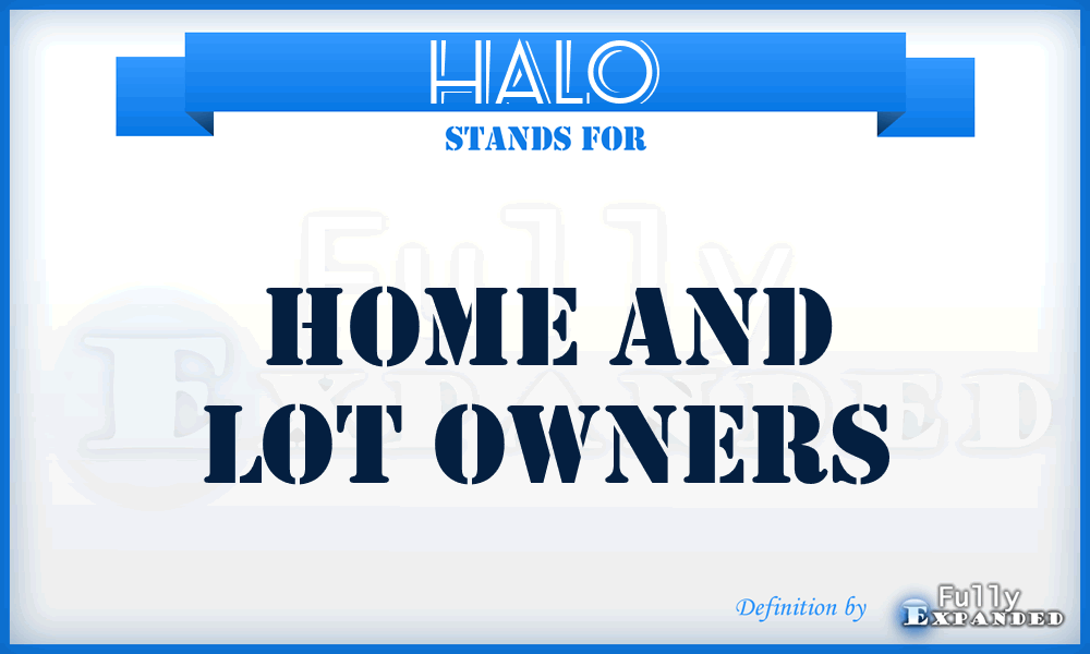 HALO - Home And Lot Owners