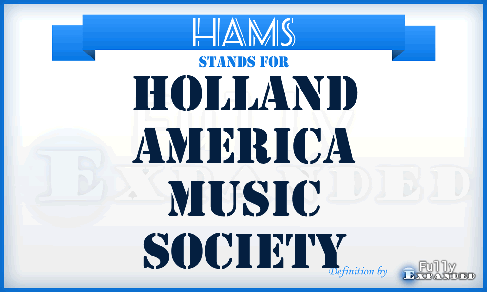 HAMS - Holland America Music Society