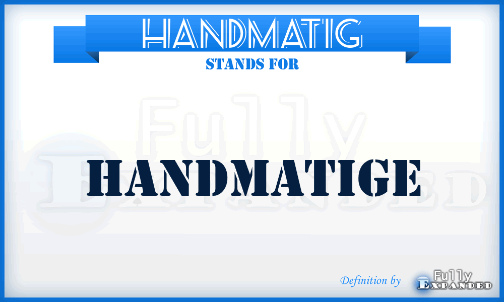HANDMATIG - Handmatige
