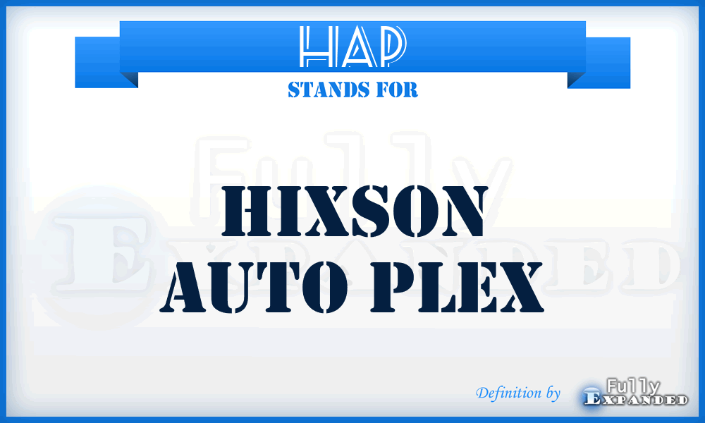 HAP - Hixson Auto Plex