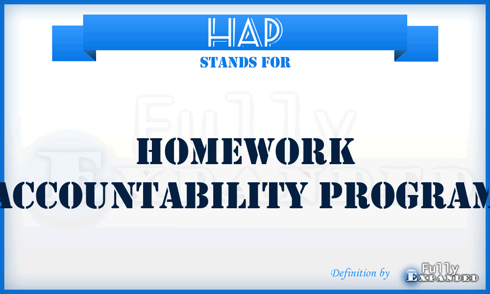 HAP - Homework Accountability Program