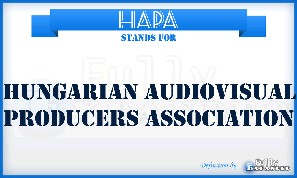 HAPA - Hungarian Audiovisual Producers Association