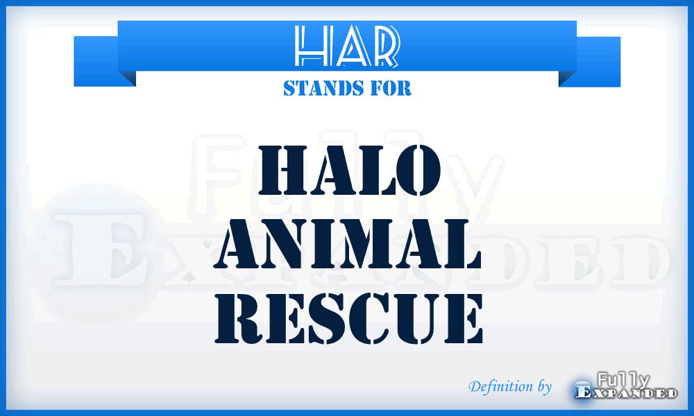 HAR - Halo Animal Rescue