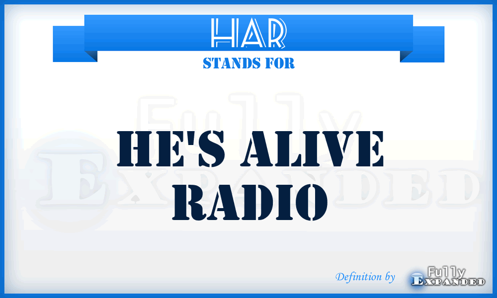 HAR - He's Alive Radio