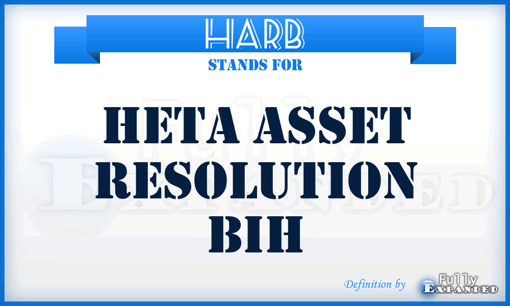 HARB - Heta Asset Resolution Bih