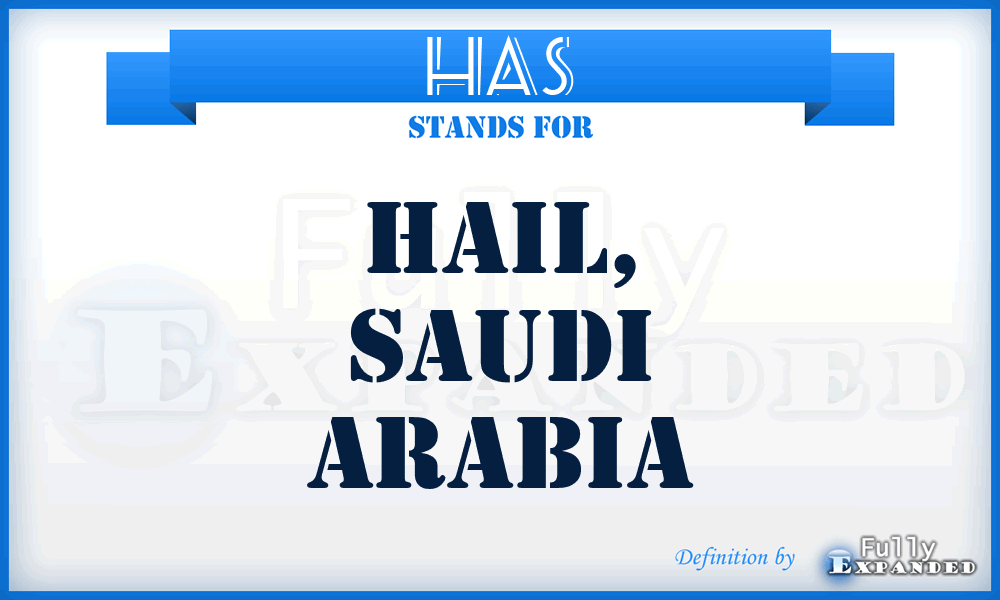 HAS - Hail, Saudi Arabia